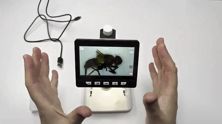 Elikliv Microscope with 4.3 inch screen and rechargeable for kids