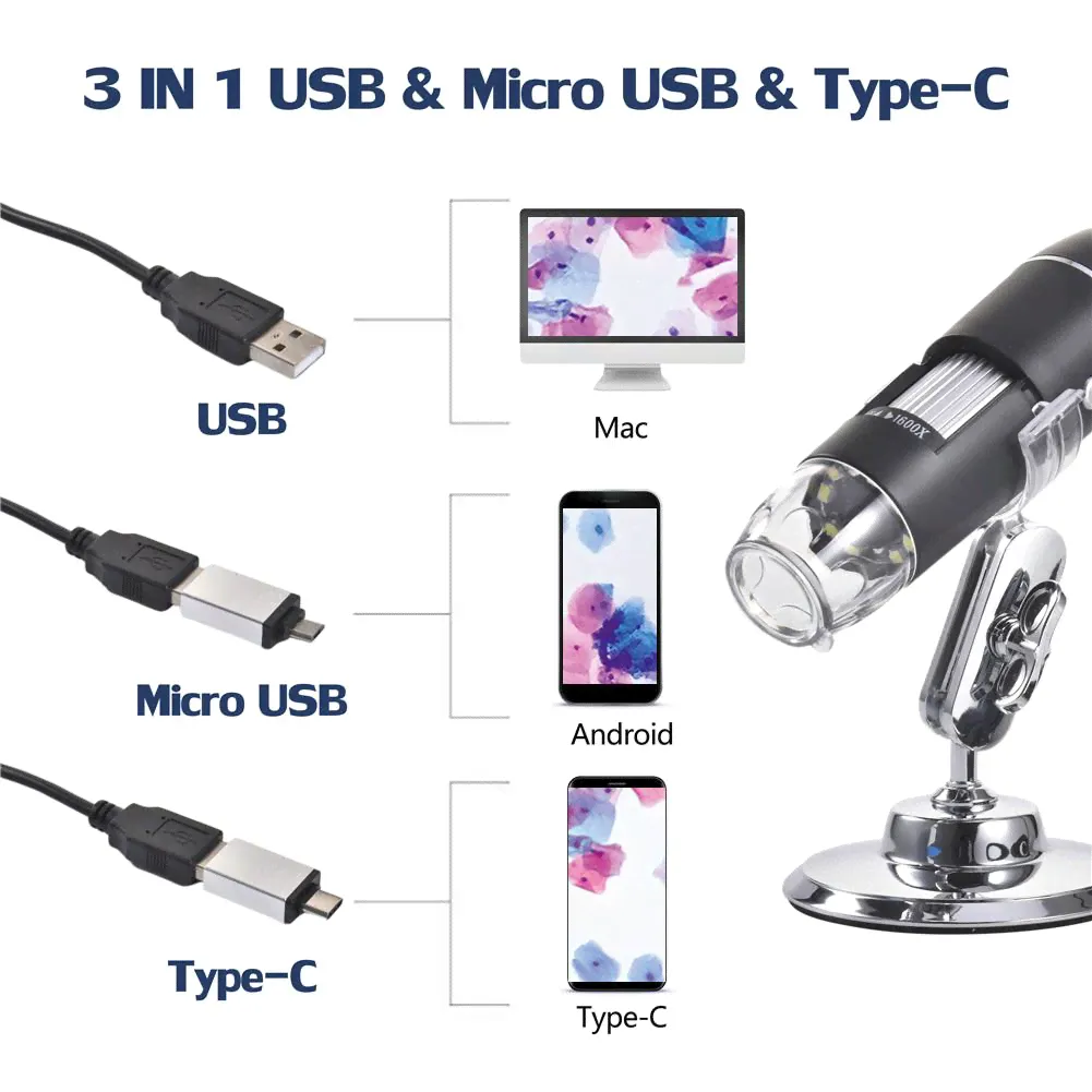 электронный микроскоп 1000X USB