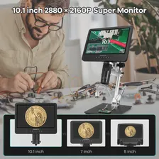 Цифровой микроскоп Andonstar AD249SM 2000X UHD 2160P HDMI, тринокулярный микроскоп с поддержкой подключения ПК для пайки печатных плат, проверка для ремонта... (art.: 3920c00d5027f)