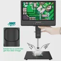 Andonstar AD209 10-дюймовый цифровой микроскоп 1080P с регулируемым ЖК-дисплеем, микроскоп для пайки, микроскоп для ремонта часов