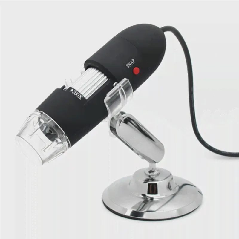 25X ~ 200X USB Цифровой Микроскоп С 200-кратным Увеличением Оптическая Лупа 2MP HD Биологические Микроскопы С программным обеспечением CD-0
