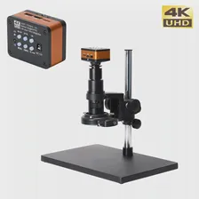 🛍 Микроскоп 4K UHD 60FPS с камерой, 200X, с парафокальным объективом, промышленный электронный цифровой микроскоп для ремонта телефонов, пайки печатных плат