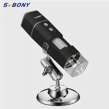 Беспроводной Цифровой Микроскоп SVBONY SV606, ручной портативный мини-микроскоп с Wi-Fi, 50X-1000X, с 8 светодиодными лампами, без диска (art.: 3920bd55ae7c6)