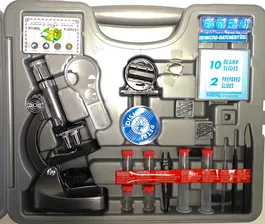 Микроскоп игрушечный EDU-TOYS 100–1200x, в кейсе (MS911)