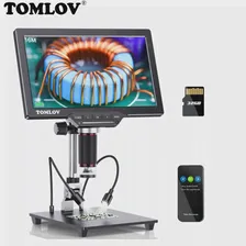 TOMLOV DM202 Цифровой микроскоп HDMI 10.1 дюймовый экран для пайки Электронный видео микроскоп 16MP увеличитель инструмент для ремонта 32GB