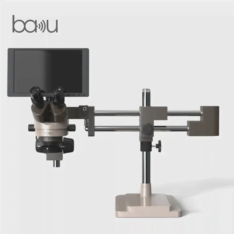 Горячий микроскоп BAKU ba-010T, Новый стереофонический цифровой микроскоп, Электронный микроскоп для пайки мобильных телефонов