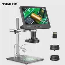 TOMLOV DM602 Pro HDMI Микроскоп 2000X3 Объектива 10,1 Дюймов IPS ЖК-дисплей Для Пайки печатных плат, Ремонта Телефонов, Цифрового Микроскопа, Просмотра монет