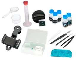 Микроскоп National Geographic Biolux 40x-800x с набором для опытов и адаптером для смартфона