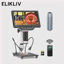 Elikliv EDM201 7 "1300X ЖК-Цифровой Микроскоп HDMI 16MP Microscopio Digital Para Electronica Инструменты Для Пайки Монет Усилитель